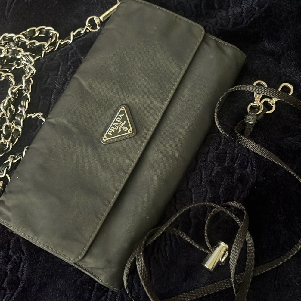 Prada Black Crossbody Bag with Iconic Logo